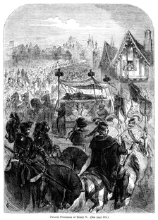 The funeral procession of King Henry V, 1422