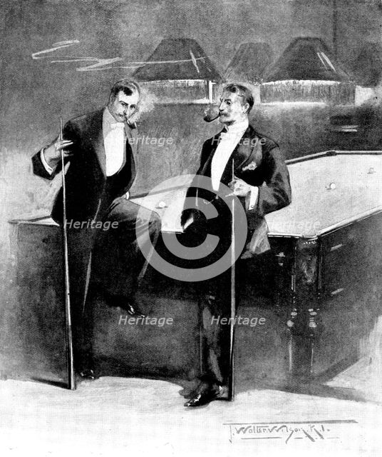The Fur Cloak: "Playing it a little low down on the other girl, aren't you?", 1898. Creator: Unknown.