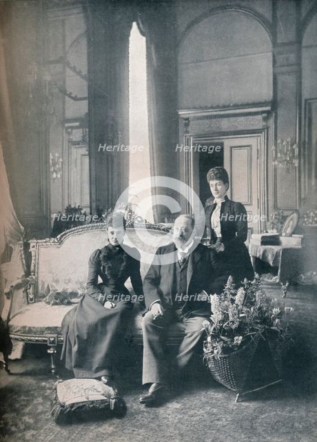 The future King Edward VII and Queen Alexandra in Denmark, 1900 (1911). Creator: Mary Steen.