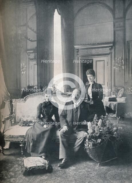 The future King Edward VII and Queen Alexandra in Denmark, 1900 (1911). Creator: Mary Steen.