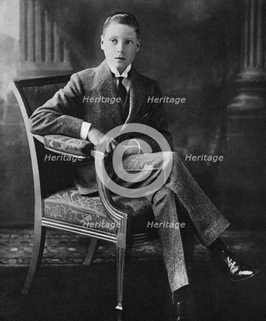The future King Edward VIII at the age of sixteen, c1910. Artist: Unknown