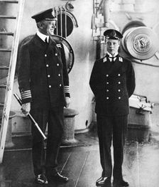 The future King Edward VIII as a midshipman in HMS Hindustan, c1910
