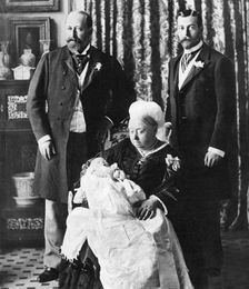 The future King Edward VIII's christening day, 16 July 1894