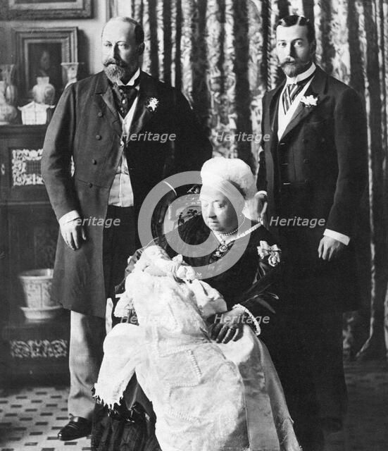 The future King Edward VIII's christening day, 16 July 1894. Artist: Unknown