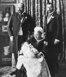 The future King Edward VIII's christening day, 16 July 1894