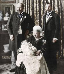 The future King Edward VIII's christening day, 16 July 1894
