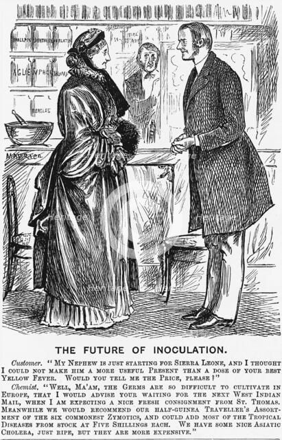 'The Future of Inoculation', 1881. Artist: Unknown