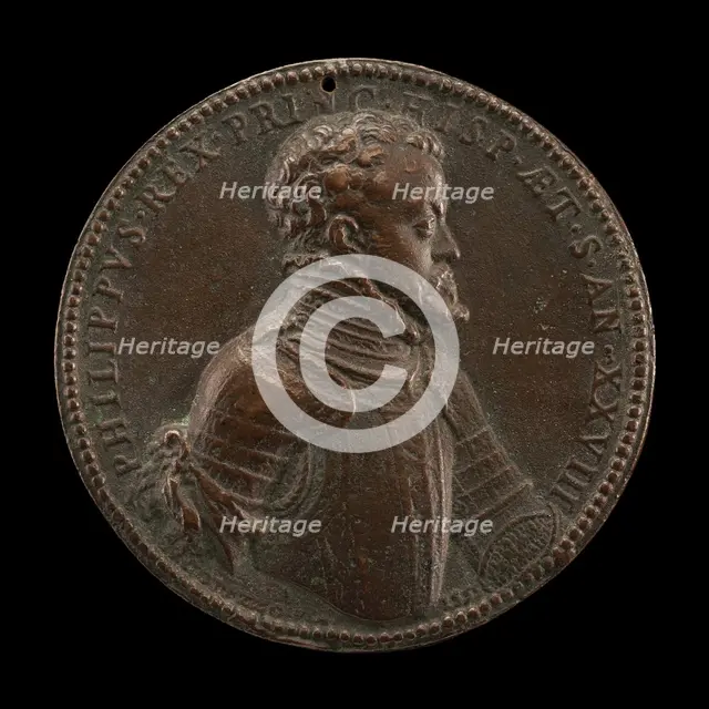 The Future Philip II of Spain as King Consort of England [obverse], 1555. Creator: Jacopo da Trezzo.