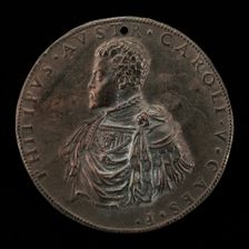 The Future Philip II of Spain as Prince of Austria [obverse], 1548/1549. Creator: Leone Leoni