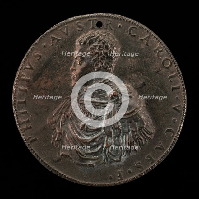 The Future Philip II of Spain as Prince of Austria [obverse], 1548/1549. Creator: Leone Leoni.