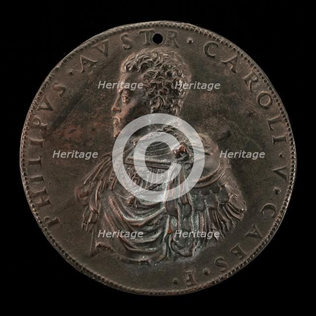 The Future Philip II of Spain as Prince of Austria [obverse], 1548/1549. Creator: Leone Leoni.