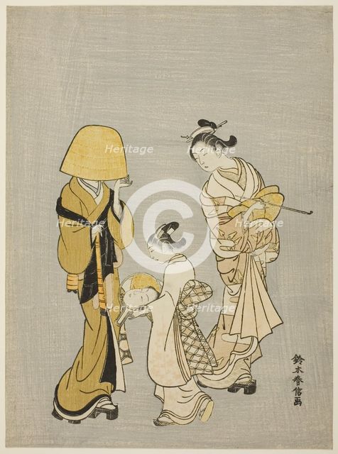 The Face in the Mirror, 1766. Creator: Suzuki Harunobu.