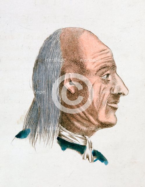 The facial characteristics of a jovial and kind person, 1808. Artist: Johann Kaspar Lavater