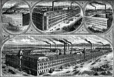 The factories of the Singer Manufacturing Company, c1880