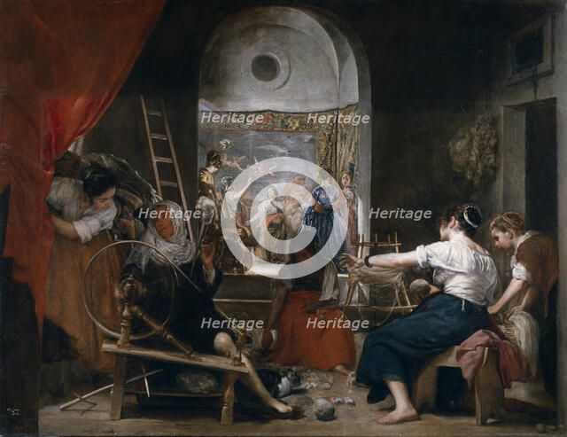 The Fable of Arachne (Las Hilanderas), c. 1657–1658. Artist: Velàzquez, Diego (1599-1660)