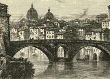 The Fabrician Bridge, Rome 1890. Creator: Unknown