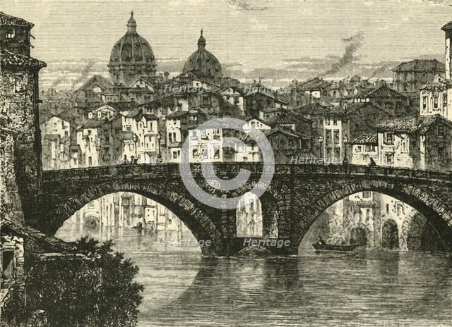 'The Fabrician Bridge, Rome', 1890. Creator: Unknown.