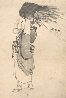 The Faggot Bearer, 1844-1895. Creator: Kono Bairei (Japanese, 1844-1895)
