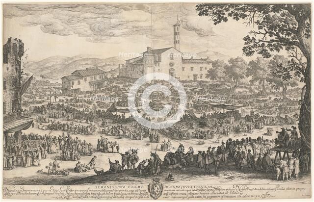 The Fair at Impruneta, 1620. Creator: Jacques Callot.