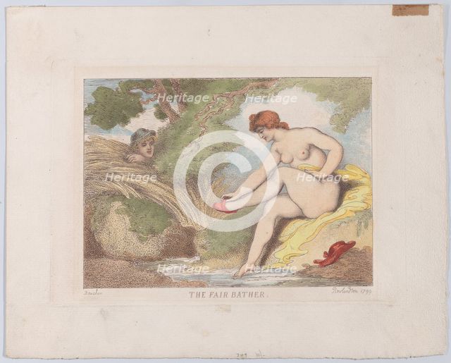 The Fair Bather, 1799., 1799. Creator: Thomas Rowlandson.