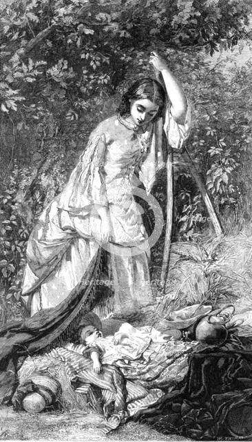 "The Fair Haymaker", by G. E. Hicks, in Morby's Collection, Cornhill, 1862. Creator: W Thomas.