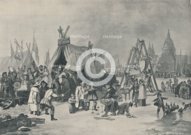 'The Fair on the Frozen Thames, 1814', (1920). Artist: Luke Clennell.