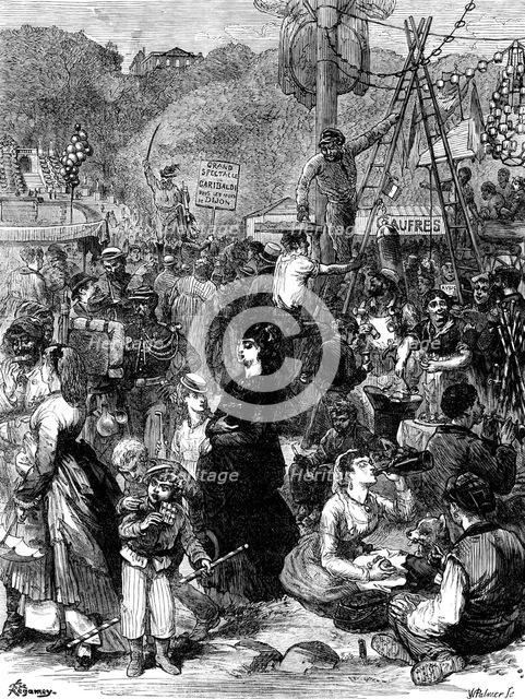 The Fair of St. Cloud, near Paris, 1871. Creator: William James Palmer.