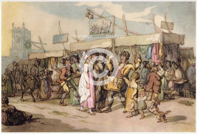 The fair near the village church, c1780-1825. Creator: Thomas Rowlandson.