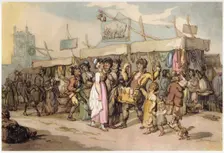 The fair near the village church, c1780-1825. Creator: Thomas Rowlandson