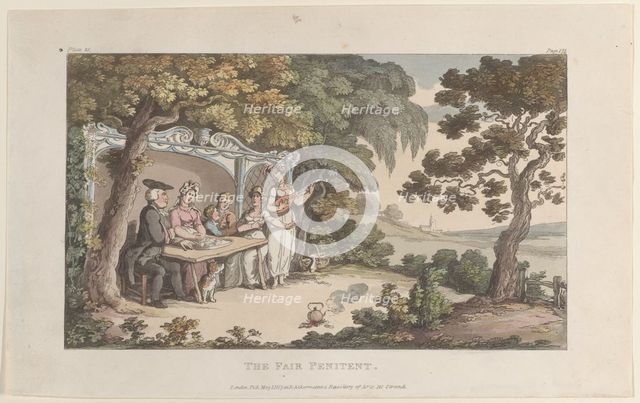 The Fair Penitent, from "The Vicar of Wakefield", May 1, 1817., May 1, 1817. Creator: Thomas Rowlandson.