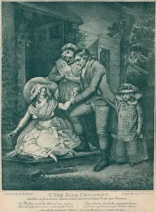 The Fair Penitent: Laetitia in Penitence Finds Relief and Protection from Her Parents 1789. Artist: John Raphael Smith