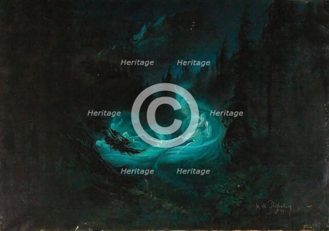 The fairy dance, 1895. Creator: Diefenbach, Karl Wilhelm (1851-1913).