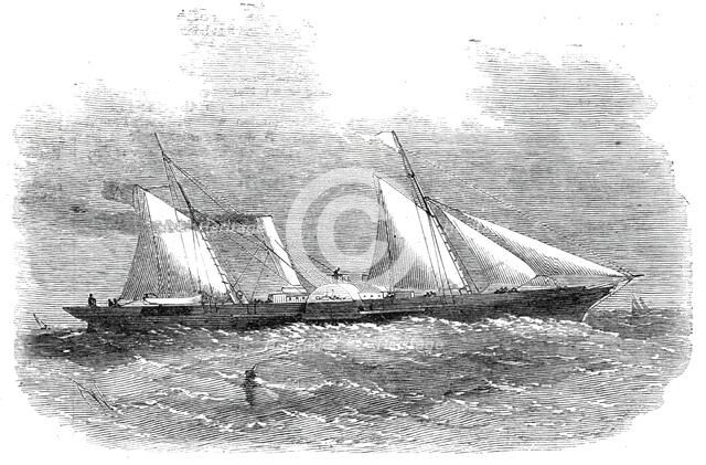 The "Fairy Queen" paddle-wheel despatch-boat for General Garibaldi, 1860. Creator: Unknown.