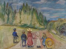 The Fairytale Forest, 1901 or 1902. Creator: Edvard Munch