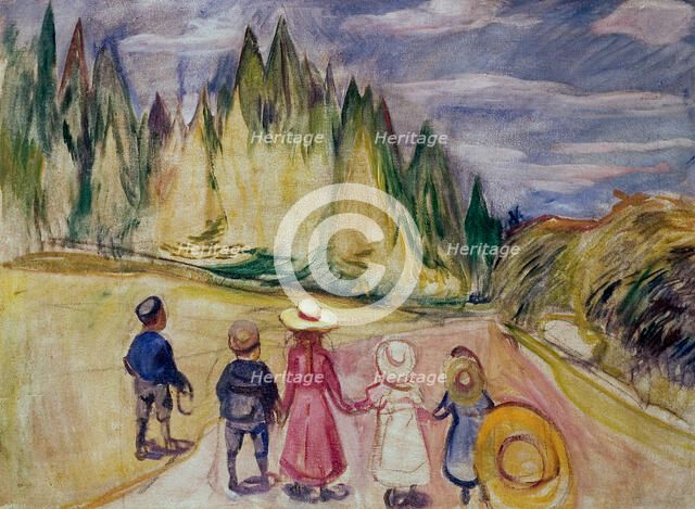 The Fairytale Forest. Artist: Munch, Edvard (1863-1944)