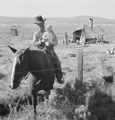 The Fairbanks family..., Willow Creek area, Malheur County, Oregon, 1939. Creator: Dorothea Lange