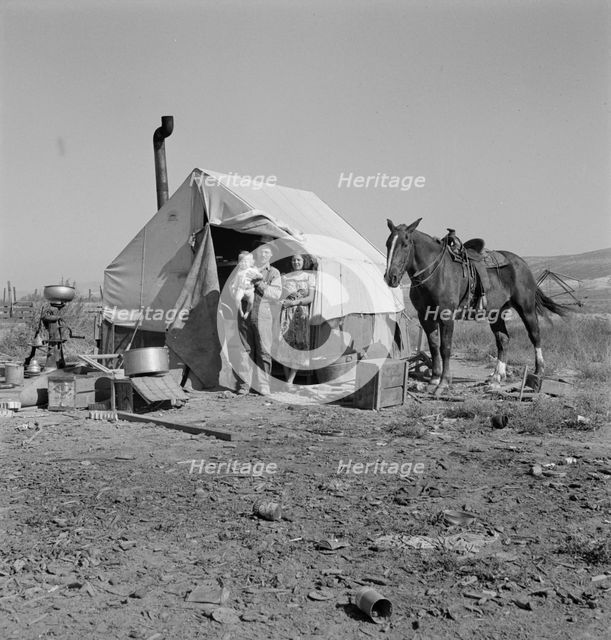 The Fairbanks home (FSA), Willow Creek area, Malheur County, Oregon, 1939. Creator: Dorothea Lange.