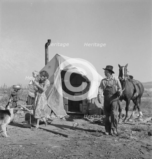 The Fairbanks home (FSA), Willow Creek area, Malheur County, Oregon, 1939. Creator: Dorothea Lange.