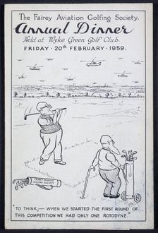 "The Fairey Aviation Golfing Society Annual Dinner", British, 1959. Creator: Unknown