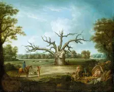 The Fairlop Oak, Hainault Forest 1816. Creator: Henry Milbourne