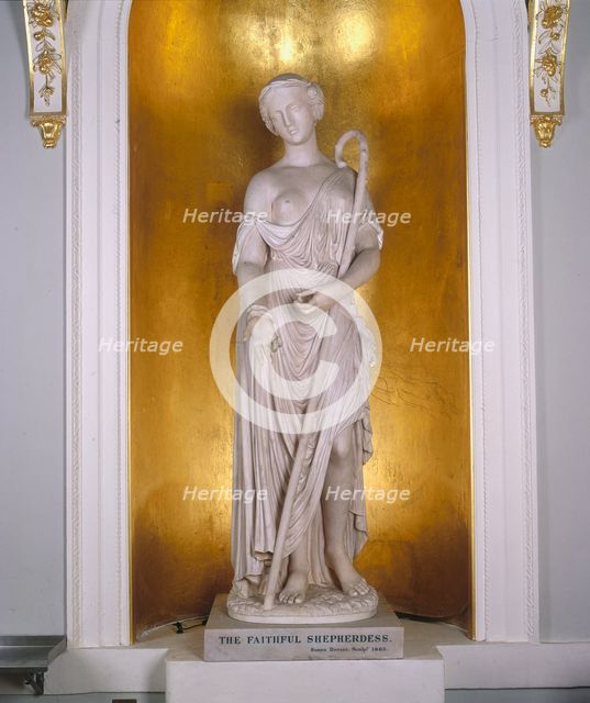 The Faithful Shepherdess.1863. Artist: Susan D Durant