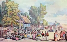 The Falmouth Road late 18th-early 19th century, (1929). Artist: Thomas Rowlandson