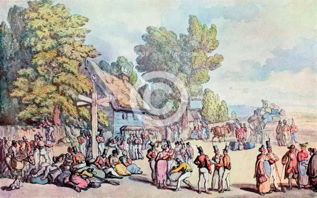 'The Falmouth Road', late 18th-early 19th century, (1929). Artist: Thomas Rowlandson