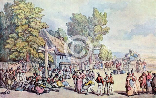 'The Falmouth Road', late 18th-early 19th century, (1929). Artist: Thomas Rowlandson