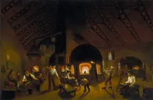 The Falcon Glassworks c1840. Creator: Unknown