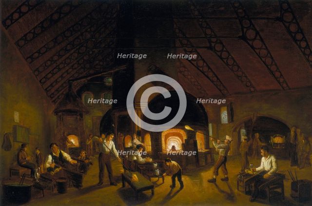 'The Falcon Glassworks', c1840. Creator: Unknown.