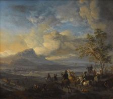 The Falcon Hunt, c.1658-c.1660. Creator: Philip Wouverman
