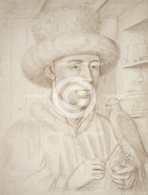 The Falconer. Artist: Christus, Petrus (1410/20-1475/76)