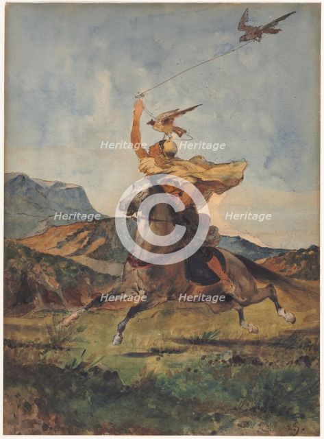 The Falconer. Creator: Eugène Fromentin (French, 1820-1876).