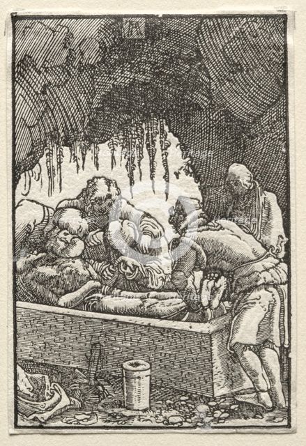 The Fall and Redemption of Man: Burial of Christ, c. 1515. Creator: Albrecht Altdorfer (German, c. 1480-1538).